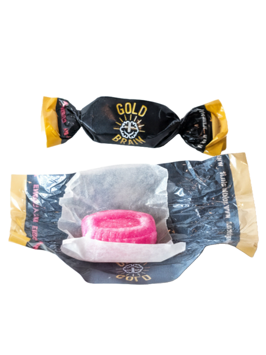 Gold Brain: L'Alternativa agli Energy Drink (10 Caramelle)